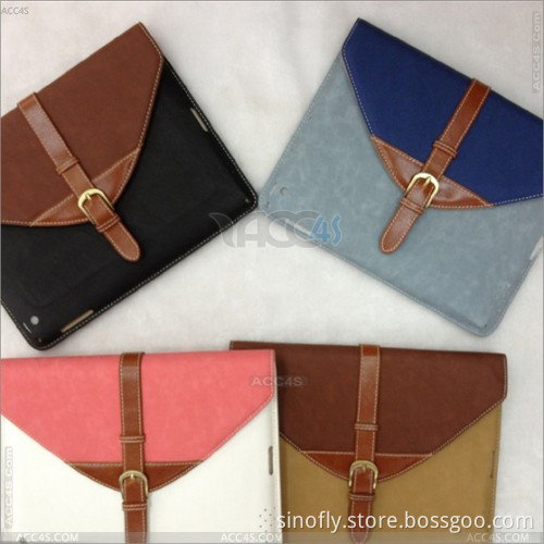 Briefcase Style Leather Case, Cover Bag for Apple iPad 2 3 4